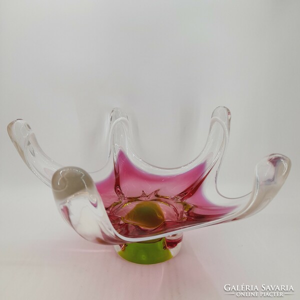Jozef Hospodka Czech glass bowl, 30 cm