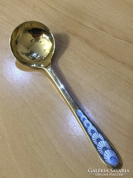 Gilded silver spoon decorated with niello