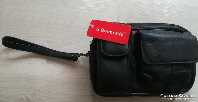 Men's leather car bag, sylvia belmonte brand, Italian, , 22*15 cm
