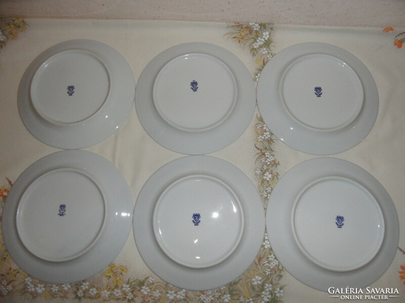 Retro Alföldi porcelán süteményes tányér ( 6 db.)