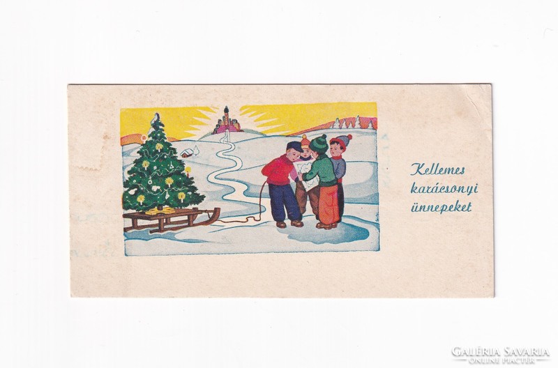 K:131 Karácsony-BÚÉK Üdv.kártya-képeslap