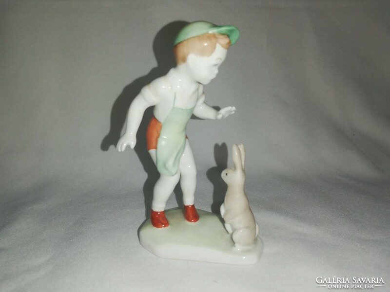 Aquincum porcelain rabbit boy