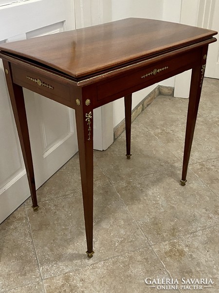 Empire style console table can be opened