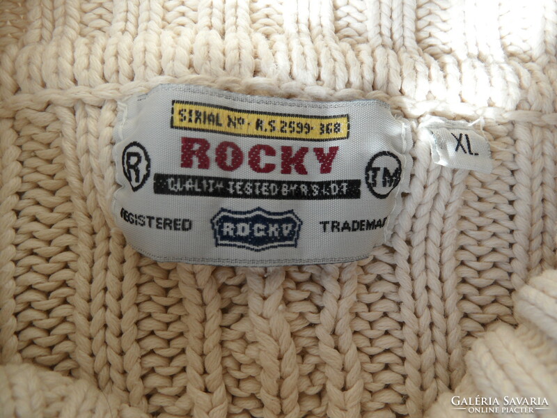 ROCKY svéd mintás magasnyakú pulóver, garbó ( XL-es )