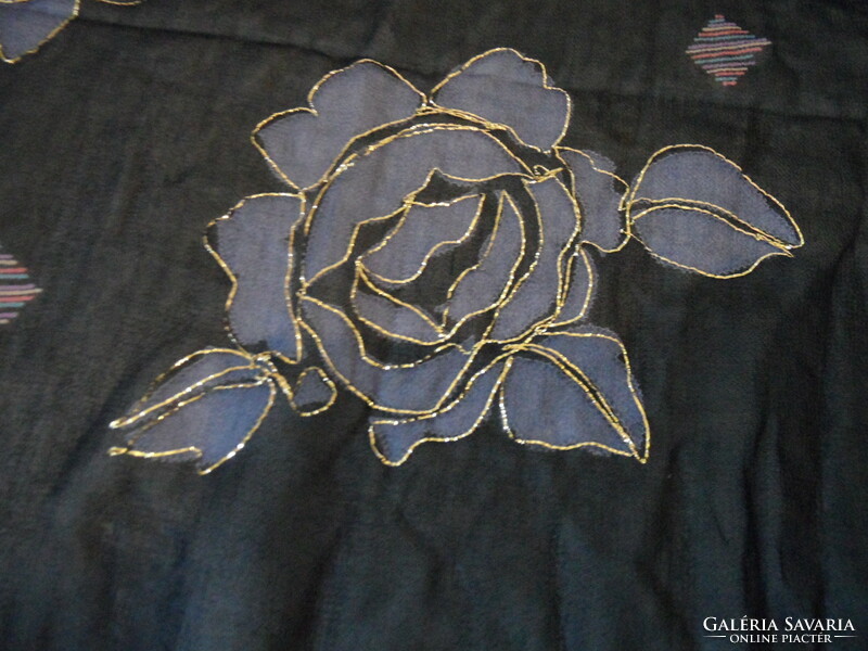 Black rose textile for creative purposes