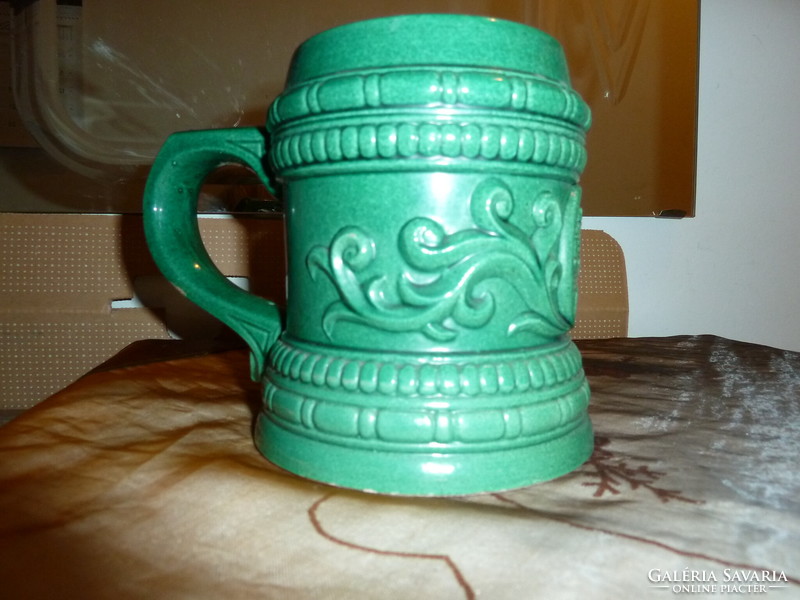 Green ceramic jug in perfect condition
