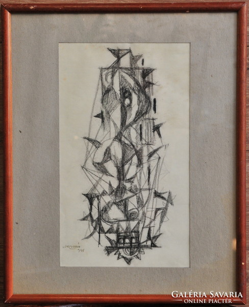 Gyula Marosán (1915-2003): graphics, abstract composition