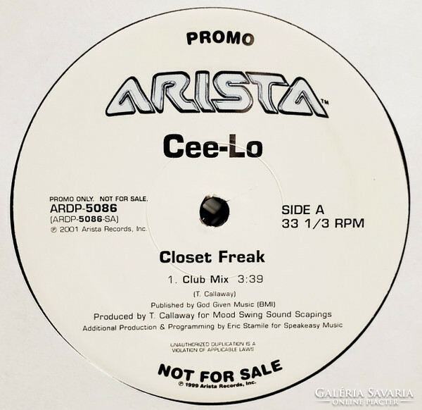 Cee-Lo - Closet Freak (12", Promo)