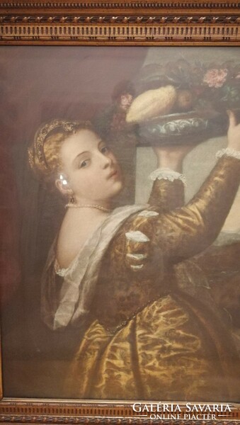 Tiziano, Lavinia. Antik bécsi nyomat