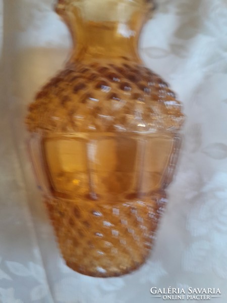 Antique amber vase 13 cm