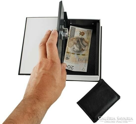 Könyv alakú biztonsági doboz Fém pénzkazetta széf- AKCIÓS ÁRON bontatlan új