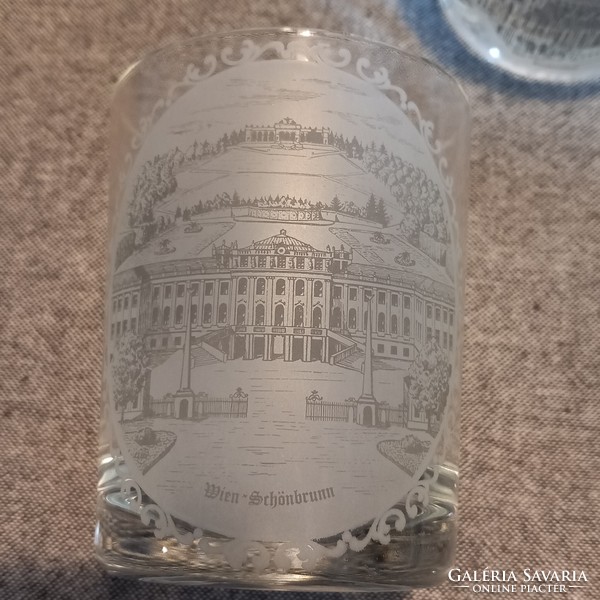"Reims  ",4db eredeti francia jelzett, sorszámozott üveg pohár, boros pohár.