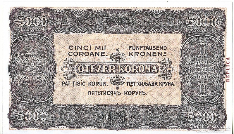 Magyarország 5000 korona / 40 fillér REPLIKA 1923 UNC