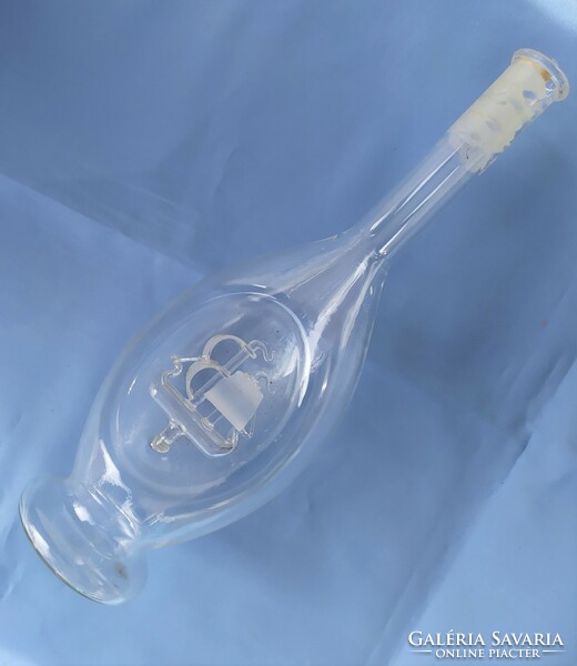 Glass bottle with sailing ship pattern for sale!