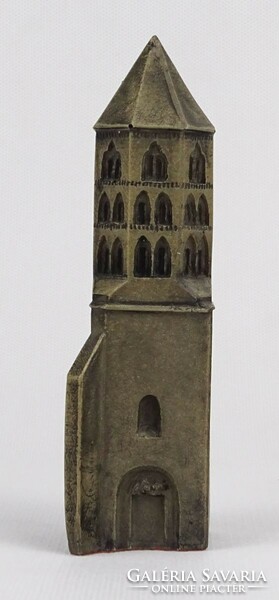 1P650 Szeged Dömömtör-tower resin small plastic 14 cm