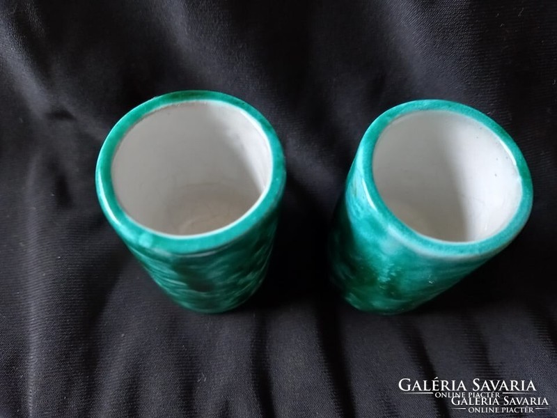 Ceramic luster brandy glasses 2 pcs