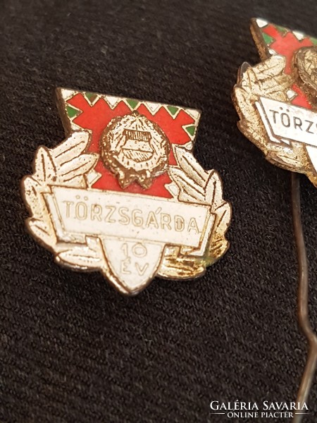 Tribal Guard badges 10-year silver grade