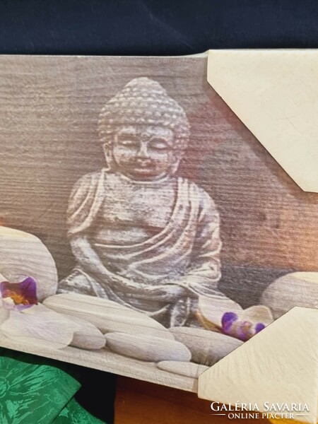 Buddha wooden picture 600x200 mm.