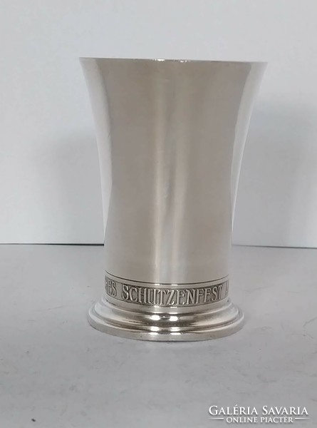 Silver shooting commemorative cup