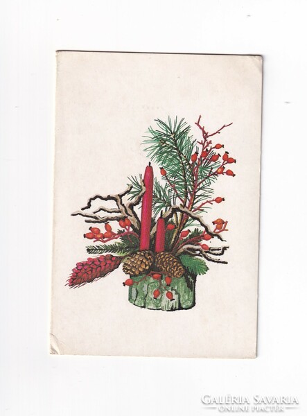 K:152 Karácsonyi széinyitható képeslap (Képzőművészeti Alap)
