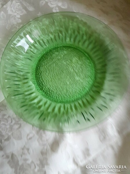 Zöld uveg tanyer gyönyörű