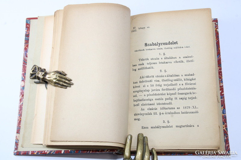 1870s Budapest local history regulations beautifully bound coffee house brandy measurement... !