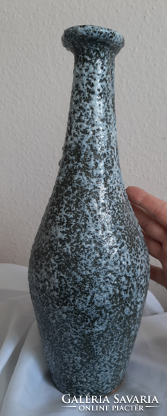Csodás formájú retro nagy kerámia váza valószínű pesthidegkúti