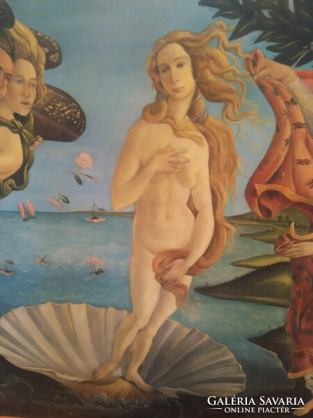 Olajfestmény,másolat : Boticelli "Vénusz születése"