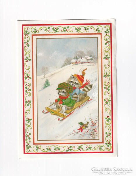 K:152 Karácsonyi nagyméretű széinyitható képeslap