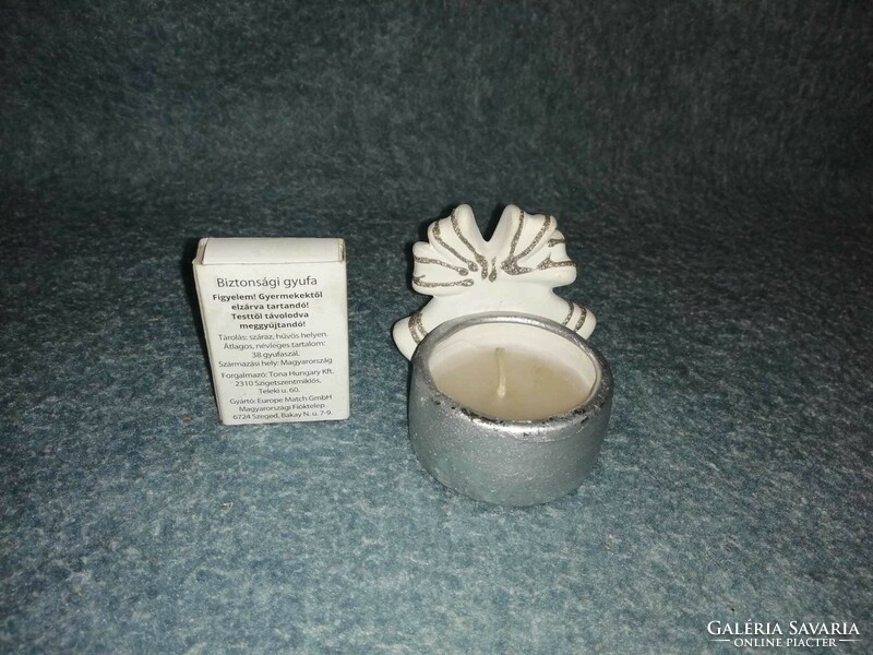 Ceramic bow candle holder (a3)