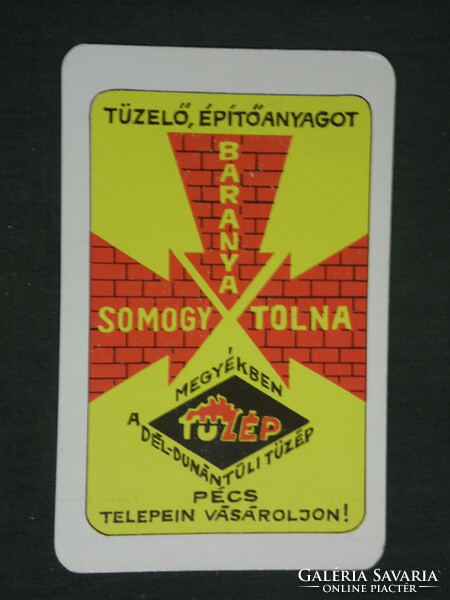 Kártyanaptár, Dunántúli Tüzép építőanyag vállalat, Pécs, 1979 ,   (2)