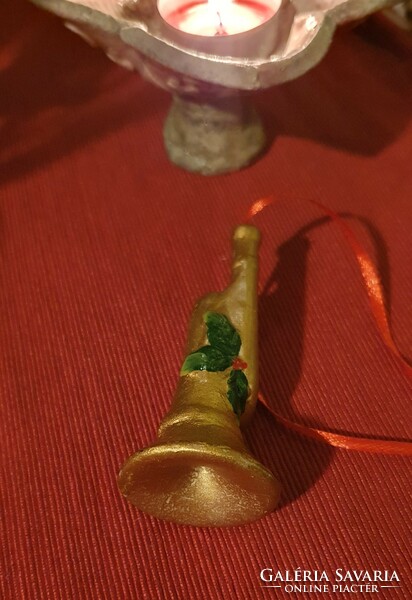 Christmas tree decoration - trumpet (ceramic)