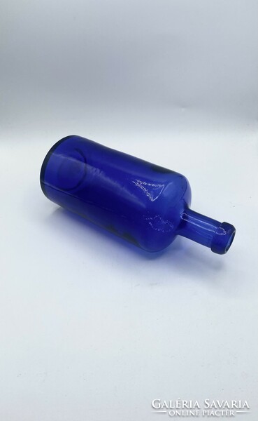 Cobalt blue apothecary bottle