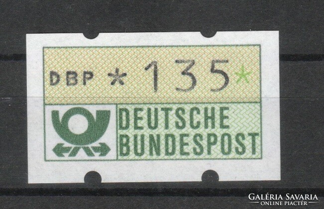 Autómata bélyegek 0032 (Német) Mi autómata 1 postatiszta  135 Pfg.   3,00 Euró