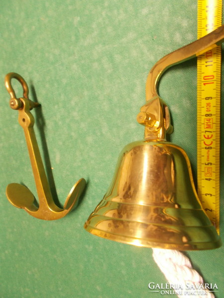 Copper ship bell + copper anchor