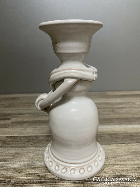 Old ceramic candle holder