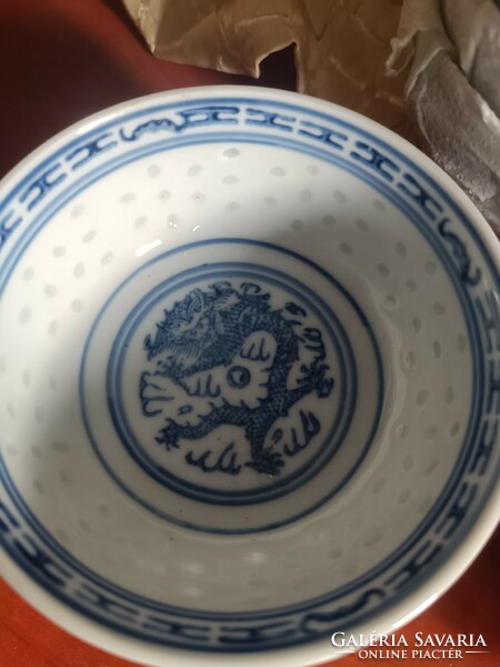 6 db kínai porcelán tálka