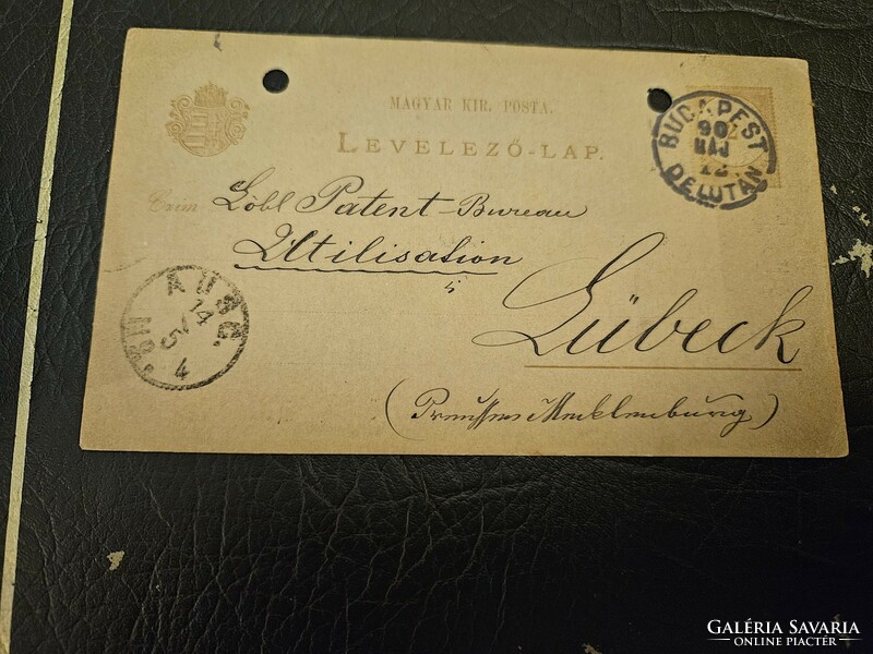 1890-es Budapest 2 kr levelezőlap