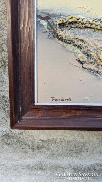 Paróczi Ágnes - Magányos fa festmény