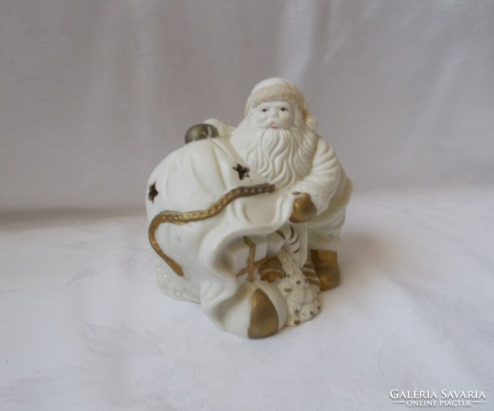 Christmas, Santa biscuit candle holder