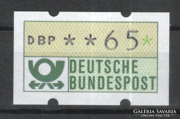Autómata bélyegek 0030 (Német) Mi autómata 1 postatiszta  65 Pfg.   1,50 Euró