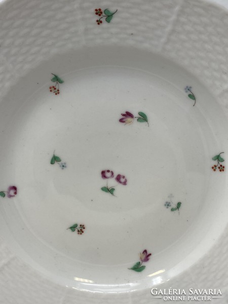Óherend small porcelain plate with flower pattern (18.5cm) - cz