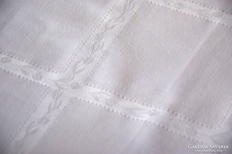Art deco old festive silk damask tablecloth tablecloth tablecloth set 3 pcs 163 x 140