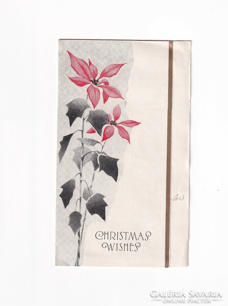 K:155 Karácsonyi  régi szép boríték-képeslap
