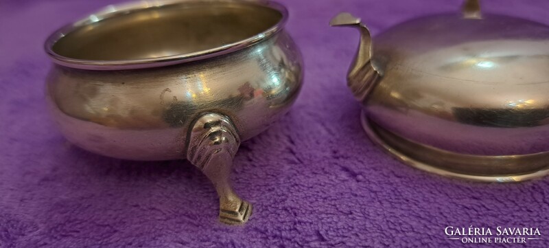 2 silver-plated spice bowls (m4263)