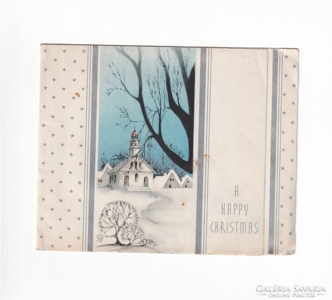 K:155 Karácsonyi  antik boríték-képeslap 1934-35