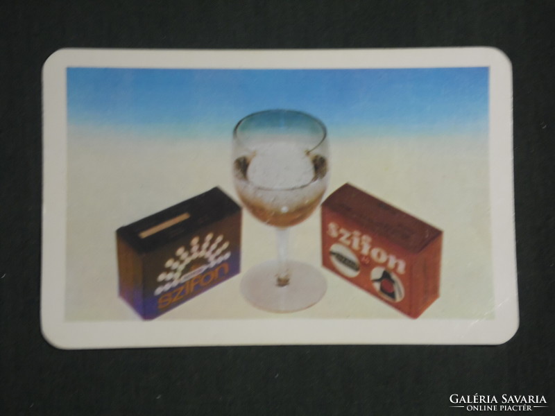 Card calendar, siphon cartridge, carbonic acid production company, beetroot, 1981, (2)