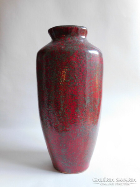 Rare vase from Pesthidegkút with original label - 30.5 Cm