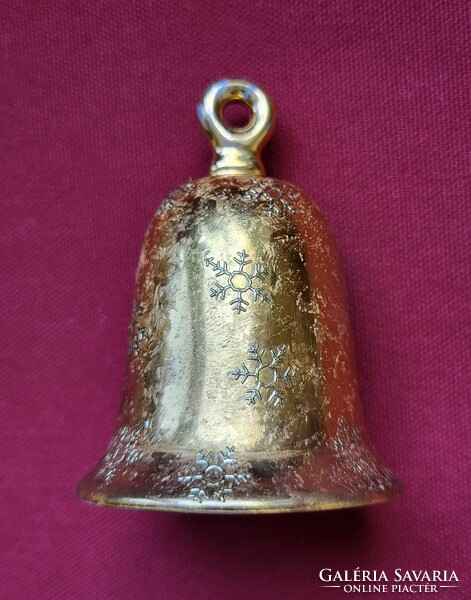 Richly gilded porcelain Christmas bell bell shape can be hung ornament accessory decoration