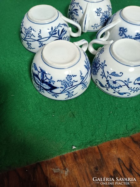 Porcelán teás készlet 5db